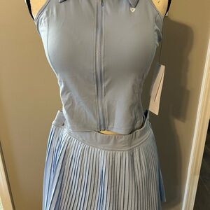 Women's Blue Skirt Set